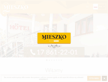 Tablet Screenshot of mieszko-hotel.pl
